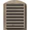 Ekena Millwork Arch Top Gable Vent Unfinished, Functional, Pine Gable Vent w/ 1" x 4" Flat Trim Frame, 18"W x 32"H GVWAR18X3201SFUPI - alternate 4